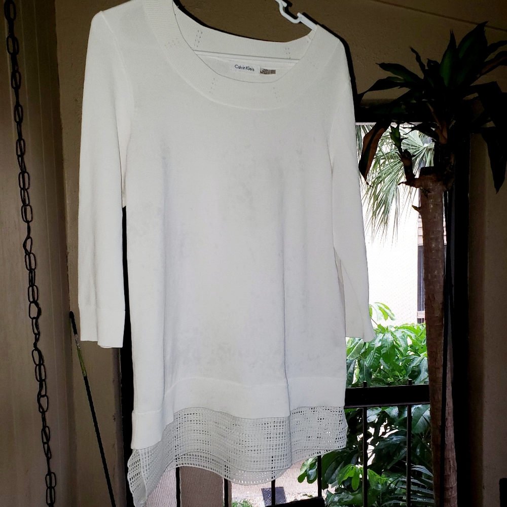 CK White Blouse beautifully like- new